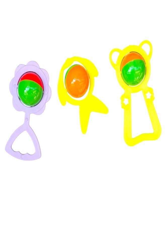 JNiL Babies Rattle Set for New Born Kids | Non-Toxic, BPA Free Plastic Baby Toys for Swing and Cradle (Multicolour) - Image 3